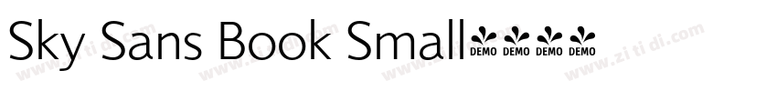Sky Sans Book Small字体转换